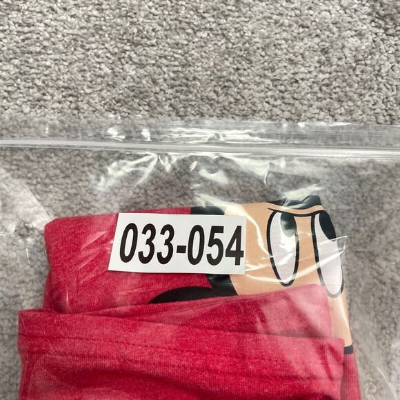 Disney Mickey Mouse Graphic T-Shirt Mens XL Red Crew Neck Short Sleeve Tee Top - Picture 8 of 8